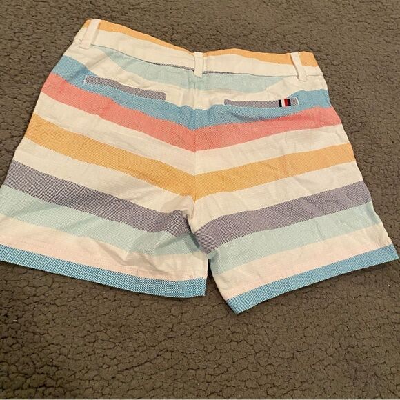Tommy Hilfiger Flat Front Striped Shorts Size 0 - Picture 3 of 7